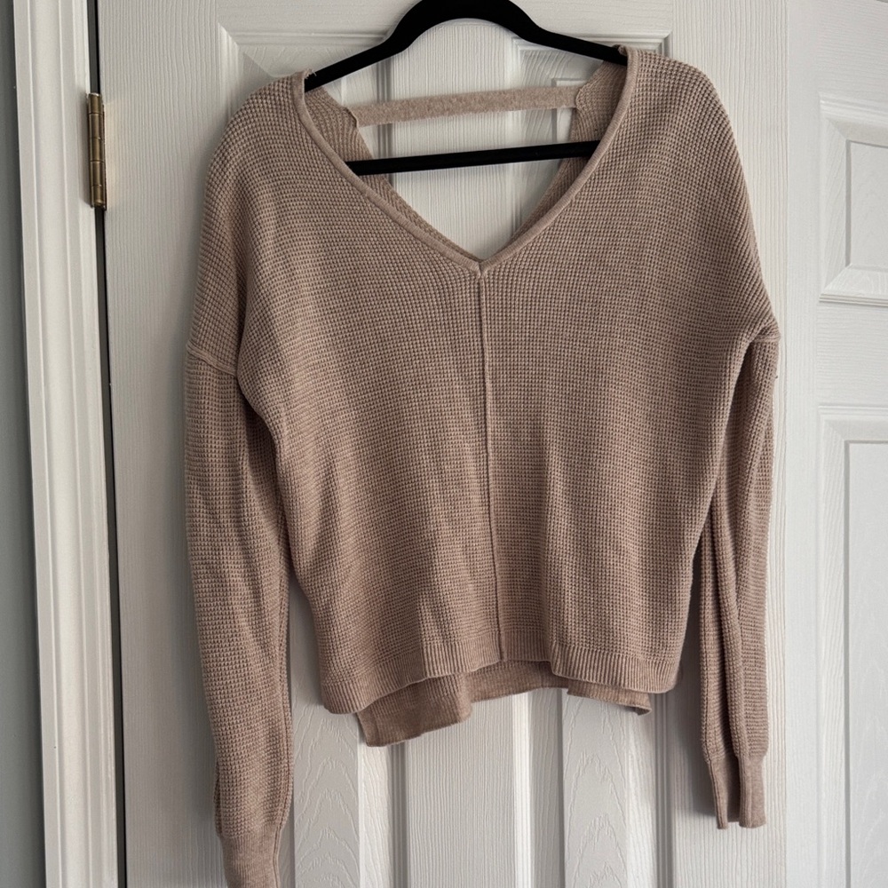 Hippie Rose V-Neck Sweater - Cream